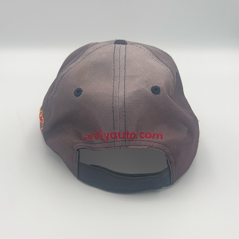 O'Reilly Auto Parts Racing Baseball Cap Adjustable Embroidered Flames American - Picture 4 of 7